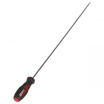 Extra lange sleufschroevendraaier van 4 mm breed en 30cm lengte (carburateur afstelling)Buzetti 4916