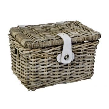 Scootermand riet Retro nature grey 32x21x24