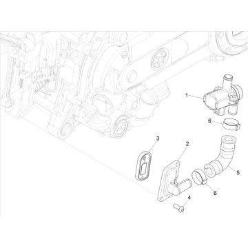 Luchtmembraan - Solenoid Vespa Primavera 50 4-takt IGET 3V Euro 5