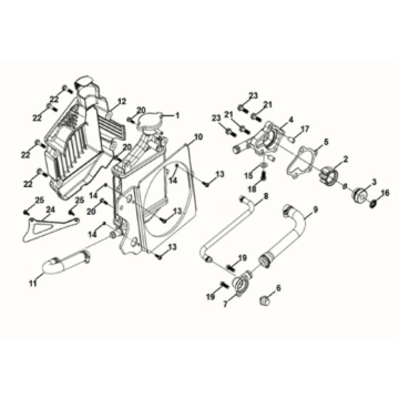 Shroud assy Sym Fiddle IV 125i LC ABS E5 2020-2021