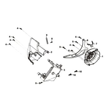 Shroud assy Sym Orbit II 125i E4