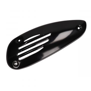 Sierplaat hitteschild glanszwart model China 10 inch LX/AGM VX/VX50S/Riva/Napoli/Benson/Touring/Toscana/Lux/VXL/RL/Azzuro/Rimini/Capri/RL/Vespelini/Lux/Star/GTS/Delphi