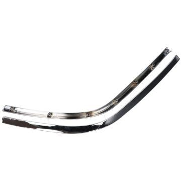 Sierstrip set treeplank Vespa Primavera/Sprint chroom links-rechts