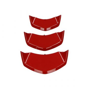 Sierstrip set voorfront midden grill Vespa Sprint/Primavera glans rood DMP (2018→ Euro 4-5)