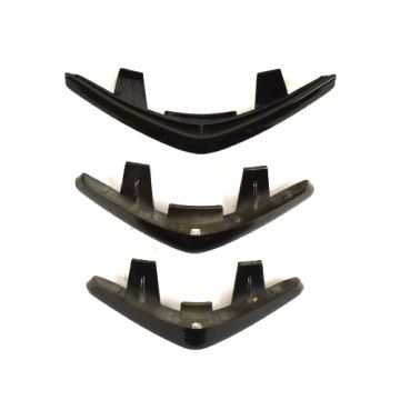 Sierstrip set voorfront midden grill Vespa Sprint/Primavera glanszwart DMP (←2018)