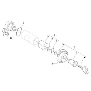 Contactslot Vespa S 50 2-takt AC
