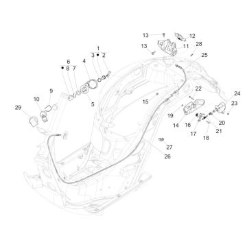 Contactslot Vespa GTS 125 ie
