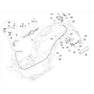 Contactslot Vespa GTS 300 HPE 4V ie ABS Euro 4 2019