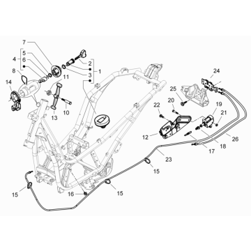 Contactslot Piaggio Beverly 125 RST 4V Euro 3 2010-2015