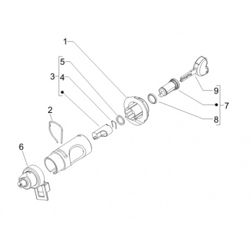 Cotactslot Piaggio Zip 50 SP 2-takt LC 2006-2013