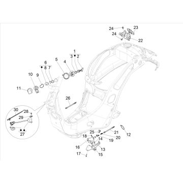 Contactslot Vespa Sprint 125 3V ie ABS Euro 5 2021