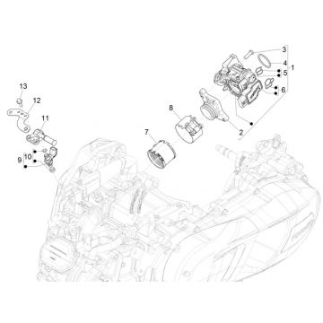 Gasklephuis - Injector - Inlaatspruitstuk Piaggio Medley 125 ABS Euro 5 2021-2022