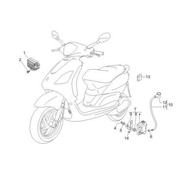 Elektrische delen Piaggio Fly 50 2-takt AC
