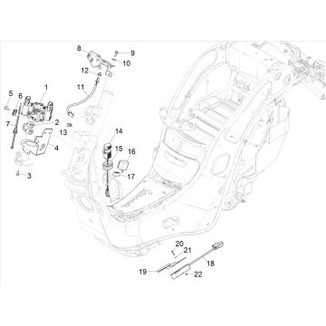 Spanningsregelaar - Knipperlichtrelais Elektronische delen Vespa Elettrica 25km/u SCH Euro 5 2021