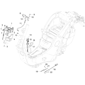 Spanningsregelaar - Knipperlichtrelais Elektronische delen Vespa Elettrica 45km/u Euro 5 2021
