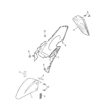 Voorspatbord Yamaha Jog-R 50 2-takt AC