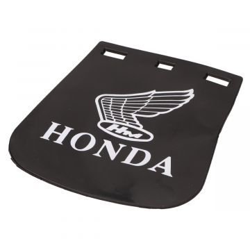 Spatlap compleet met montagemateriaal Honda 14x17cm classic embleem zwart-wit Supertec