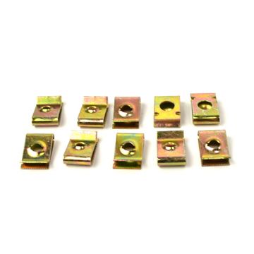 Plaatmoer/speednut set 3.9mm 10 stuks