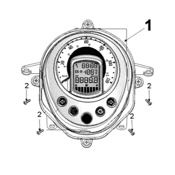 Speedometer Peugeot Django 125 EFI E4 2018-2020