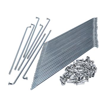 Spakenset 2,9x190 17 inch 36 delig met nippel 101 OCTANE voor Puch,Sachs,Kreidler,Zündapp bromfiets