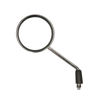Spiegel links chroom rond SYM Mio type 1 50-100cc/type China AGM Grande Retro/Bella/Torino/Roma/Custom/Borsalino/Amaro/Classic/Aurora DMP