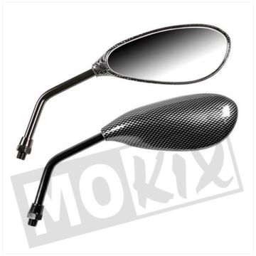 Spiegel Naked Carbon Look M10 set Lampa