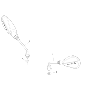 Spiegels Piaggo Zip 50 4-takt IGET 3V Euro 4