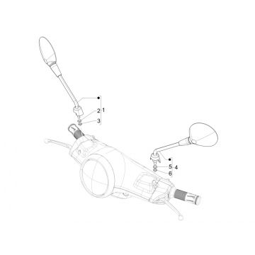 Spiegels Vespa Primavera 50 4-takt IGET 3V Euro 5