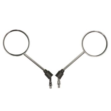 Spiegelset chroom rond type China AGM Grande Retro/Bella/Torino/Roma/Custom/Borsalino/Amaro/Classic/Aurora