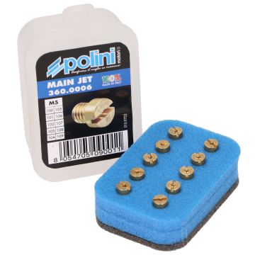 Sproeier set Dellorto 100/109 5mm Polini 360.0006 10-delig