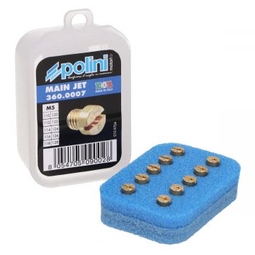 Sproeier set Dellorto 110/128 5mm Polini 360.0007 10-delig