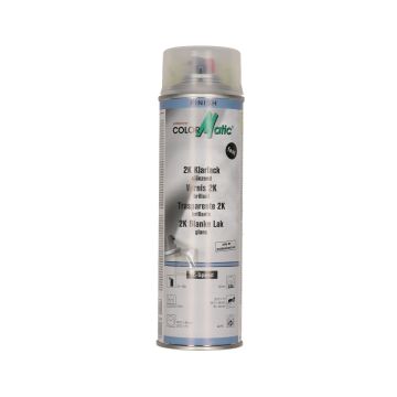 Spuitbus blanke lak 2-componenten 500ml Motip