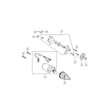 Startmotor - Oliepomp - Bendix Kymco Like 4-takt