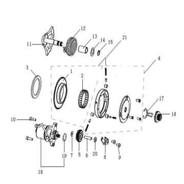 Startmotor - Kickstarteras Generic Cracker 50 2-takt rood 2009