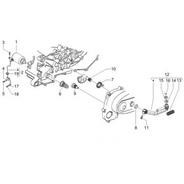 Startmotor - Bendix Gilera Runner 50 SP 50 2-takt LC 2010-2017