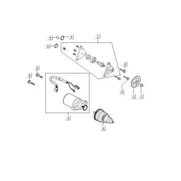 Startmotor - Bendix - Oliepomp Kymco Agility RS 4-takt