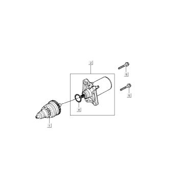 Startmotor - Bendix Kymco DJ 2-takt Zilver Startmotor - Bendix Kymco DJ 2-takt Zilver