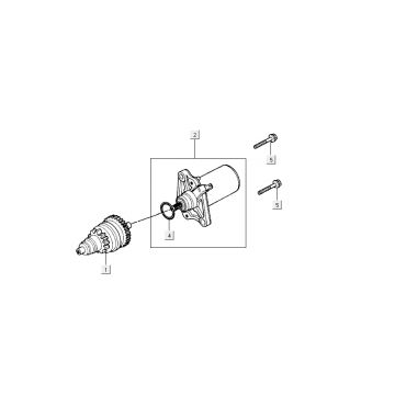 Startmotor - Bendix Kymco DJ 2-takt Zwart
