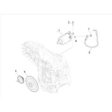 Startmotor - Starttandwiel Vespa GTS 300 HPE 4V IE ABS Euro 4 2019
