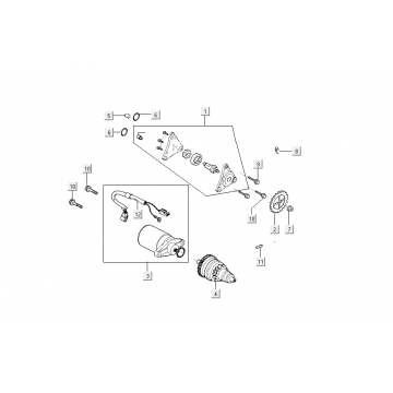 Startmotor - Bendix - Oliepomp Kymco Agility Delivery 4-takt Euro 4 wit
