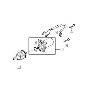 Startmotor - Bendix Kymco Yup 50 2-takt AC classic groen