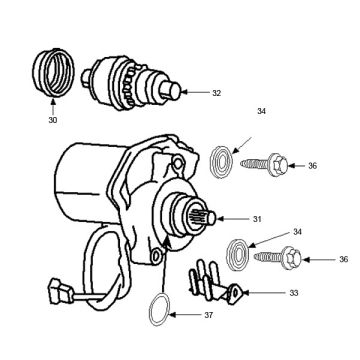 Startmotor - Bendix Peugeot Speedfight 2 50 2-takt AC Euro 2