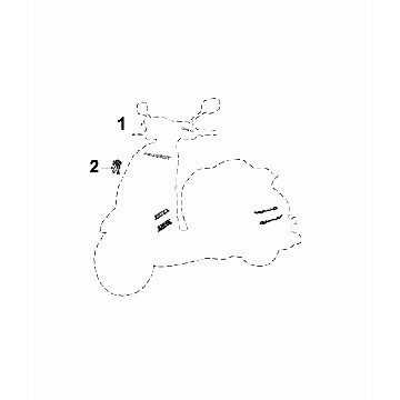 Emblemen - Stickers - Logo Peugeot Django Vitamin Orange P8