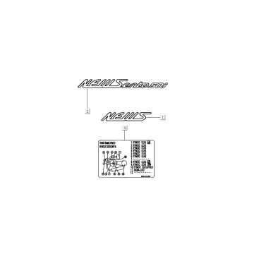 Emblemen - Stickers - Logo Kymco New Sento 50i 4-takt AC goud