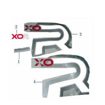 Emblemen - Stickers - Logo Generic Xor 50 2-takt AC blauw 2006