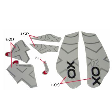 Emblemen - Stickers - Logo Generic Xor 50 2-takt AC 2009 wit