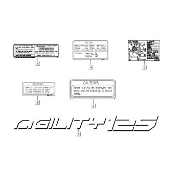 Emblemen - Stickers - Logo Kymco Agility 12" 125 blauw