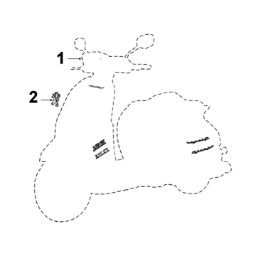 Stickers Peugeot Django 125 EFI E4 2018-2020