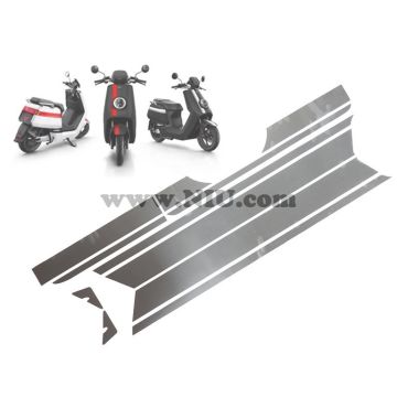 Stickerset Niu N1S Striping Mat Zwart origineel