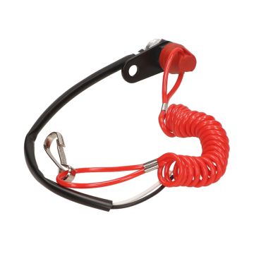 Stopschakelaar S-Jack/dodemansknop universeel gemonteerd aan frame geschikt voor 2-Takt